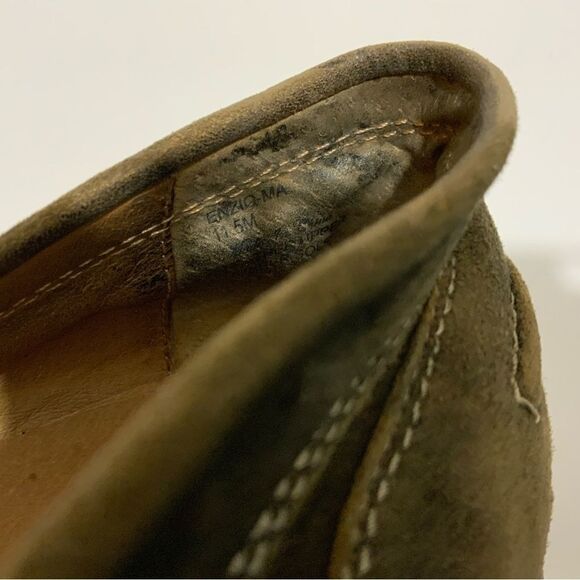 Donald J. Pliner Enzio-Ma Mens Distressed Suede Leather Loafers Size 11.5